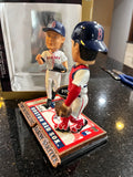 The Boston Red Sox MLB Jason Varitek & Curt Schilling Duel Ticket Base Bobblehead is a limited edition collectible commemorating