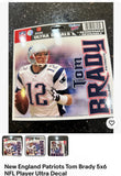 New England Patriots Tom Brady 5x6 NFL Player Ultra Decal by WinCraft