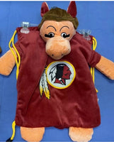 Washington Redskins (now known as the Washington Commanders) mascot drawstring backpack