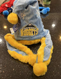 Denver Nuggets NBA plush snowflake dangle holiday santa hat foco Adult.
