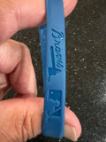Atlanta Braves MLB Mylar Wristbands Set of 3 officially licensed adult wristbands by Major League Baseball (MLB).