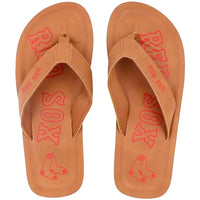 Boston Red Sox MLB team logo Color Pop contoured Mens flip flops sandals by Foco