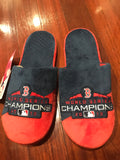 Boston Red Sox 2018 World Series Champions plush mens slippers