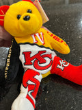 Kansas City Chiefs NFL Super Bowl 4 rare limited edition collectors bear made by forever collectibles