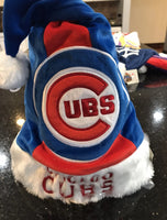 Chicago Cubs plush team logo adult size santa hat.

New with tags