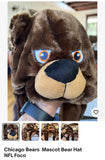Chicago Bears NFL team mascot plus dangle hat