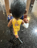 Los Angeles Lakers 2020 NBA Championship xmas ornament featuring superstar LeBron James