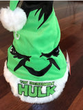 The incredible Hulk Marvel Heroes adult Santa hat.

New with tags