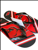 Arkansas Razorbacks NCAA Logo Unisex Flip Flops Sandals by Forever Collectibles