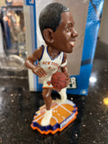 The product is a rare action bobblehead of Amar'e Stoudemire, a former player for the New York Knicks in the NBA. This is an officially licensed collectible by Forever Collectibles