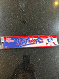 New England Patriots NFL Retro Team Logo 11 Inch Decal Bumper Strip by WinCraft