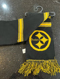 Pittsburgh Steelers with this 65 inch adult team logo scarf. The two-sided NFL licensed plush scarf