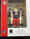 Minnesota Vikings rare retro team Santa Xmas ornament featuring the players with Santa. Made by Forever Collectibles,
