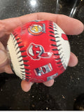 Cleveland Indians Baseball Clock In Case Made By Rawlings