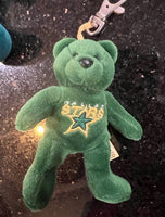 Dallas Stars adorable Foco NHL plush keyring keychain bear.