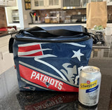 New England Patriots 12 can lunch bag team logo.