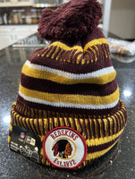 Washington Redskins NFL Retro New Era Sports Knit Beanie Pom Hat.