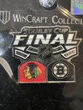 Boston Bruins/ Blackhawks Stanley cup 2013 commerative lapel pin.