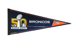 Denver Broncos NFL Super Bowl 50 full size team pennant felt
