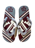 Texas A&M NCAA Team Logo Unisex Flip Flops Sandals by Forever Collectibles see size chart in photos
