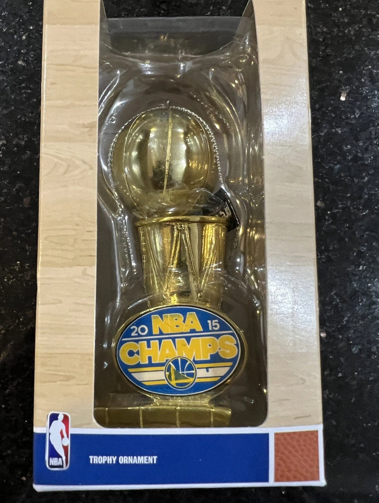 Golden State Warriors 2015 NBA Finals Champions trophy ornament foco.