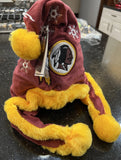 Washington Redskins team logo retro holiday snowflake holiday santa hat adult.