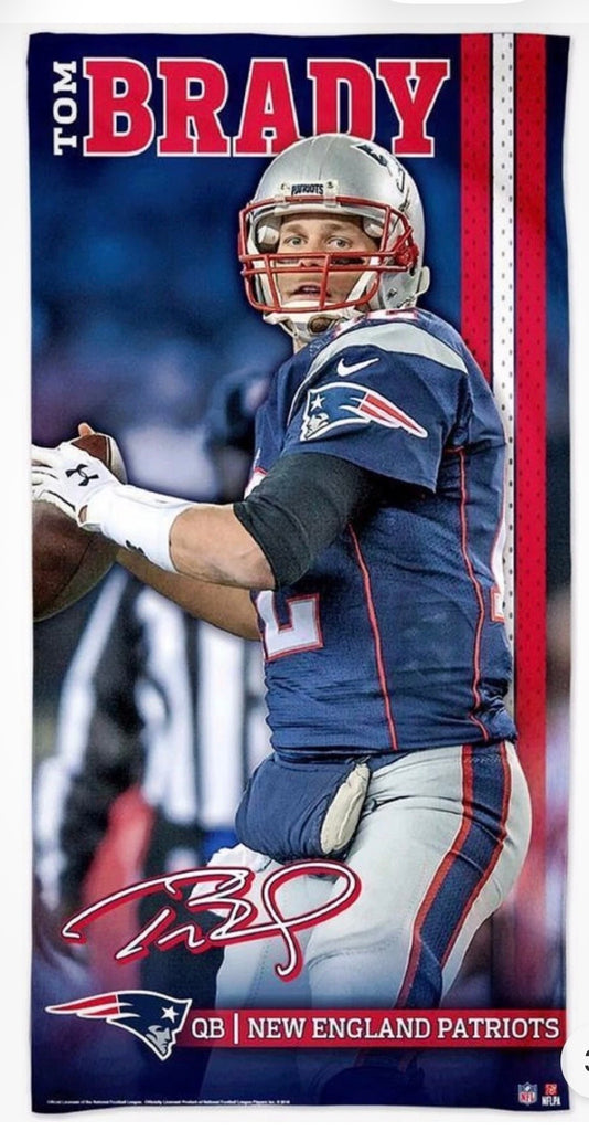 NFL New England Patriots Tom Brady Wincraft 30" X 60" Pool Beach Dorm Towel