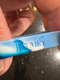 Tennessee Titans NFL Team Logo and Colors Adult Wristbands Bracelet 3 Pack