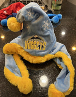 Denver Nuggets NBA plush snowflake dangle holiday santa hat foco Adult.