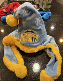 Denver Nuggets NBA plush snowflake dangle holiday santa hat foco Adult.