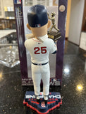 Steve Pearce Boston Red Sox Bobble Head 2018 World Series Champions and MVP Trophy MLB
