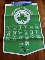 Boston Celtics Nba Dynasty Player legends Banner 24X36 top quality wool banner.

Raised wool letters and patches. Hugh with top quality.new