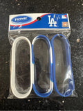 Los Angeles Dodgers Mlb 3 pk silicone adult wristbands Dodger Blue