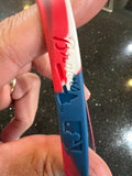 Atlanta Braves MLB Mylar Wristbands Set of 3 officially licensed adult wristbands by Major League Baseball (MLB).