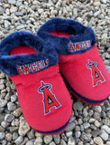 Los Angeles Angels mens size Large team logo plush slippers.

New in original packaging.

See pictures for size chart.