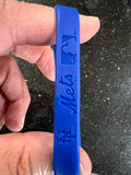 The New York Mets MLB Team Logo Mylar adult size Wristband Bracelet 3 Pack by Forever Collectibles