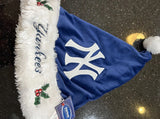 New York Yankees MLB big logo adult plush holiday santa hat solid blue