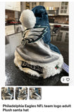 Philadelphia Eagles team logo adult Plush santa hat.