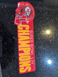 Kansas City Chiefs Super Bowl LIV Champions logo magnet 11 inch