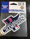 Boston Red Sox 2013 World Series Champions 4 inch die cut decal wincraft.