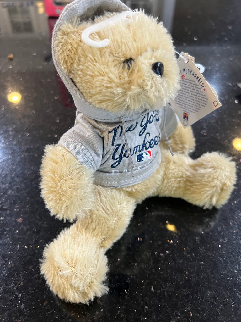 New York Yankees MLB Team Logo Plush Furry Hoody Bear by Forever Collectibles