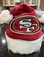 San Francisco 49ers with this adorable NFL infant size santa hat