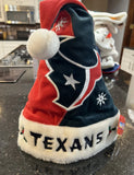 Houston Texans adult plush NFL big logo holiday Santa hat.

New with tags