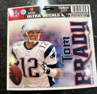 New England Patriots Tom Brady 5x6 NFL Player Ultra Decal by WinCraft