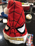 Marvel Spiderman plush adult size xmas santa hat.