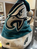 Philadelphia Eagles Big Logo NFL Plush Adult Size holiday Santa Hat Foco. Condition is New