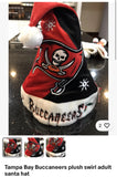 Tampa Bay Buccaneers plush swirl adult santa hat.

New with tags