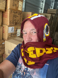 Washington Redskins NFL Retro Team Logo Hood and Scarf Combo with Pockets