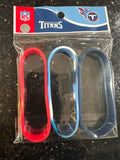 Tennessee Titans NFL Team Logo and Colors Adult Wristbands Bracelet 3 Pack