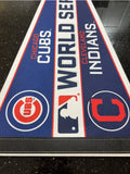 Chicago Cubs Vs Cleveland Indians 2016 MLB World Series Championship 30 inch felt pennant